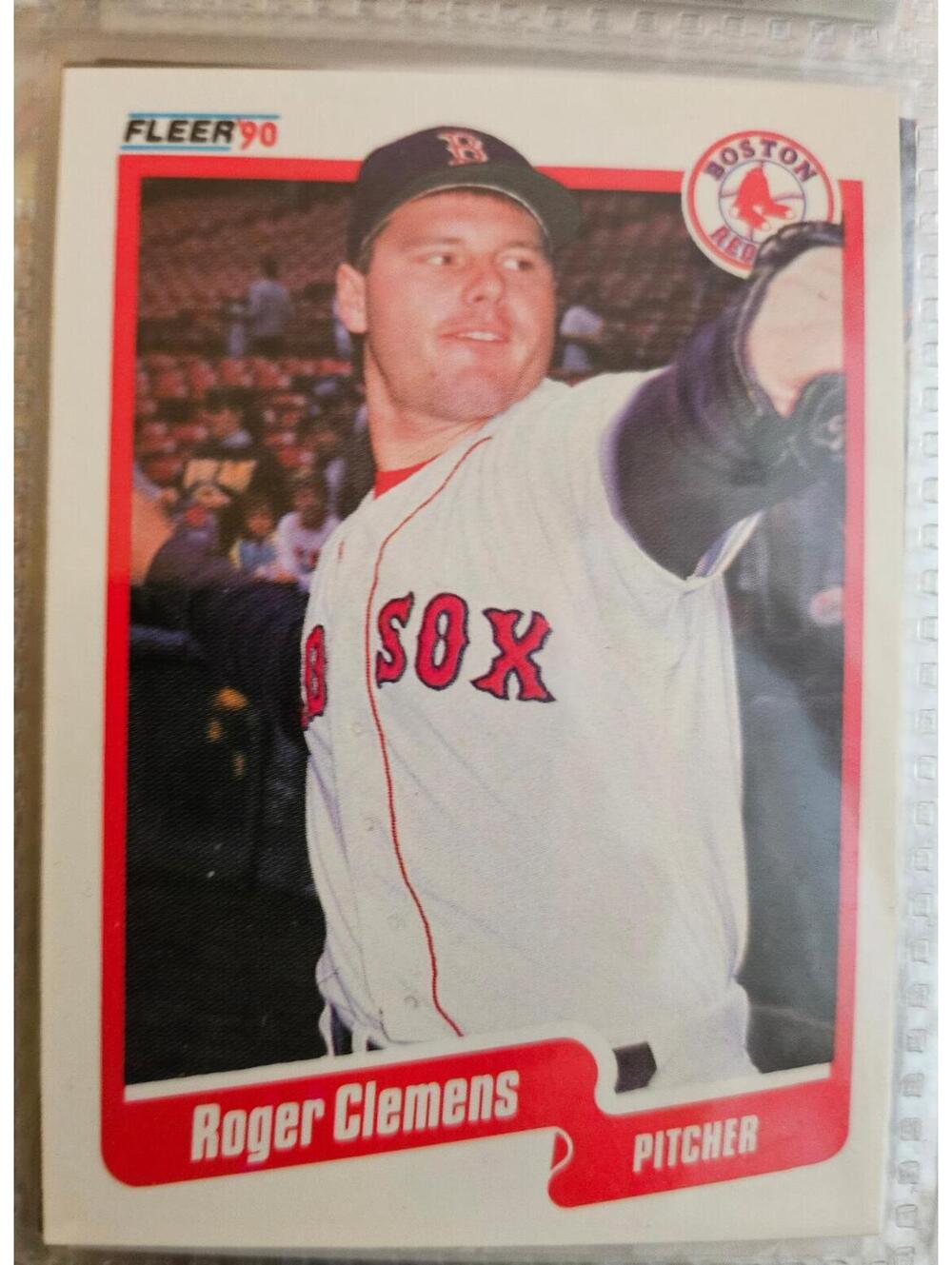 Rare- ERROR- Fleer 1990 Roger Clemens #271 Boston Red Sox Baseball Card Base Set